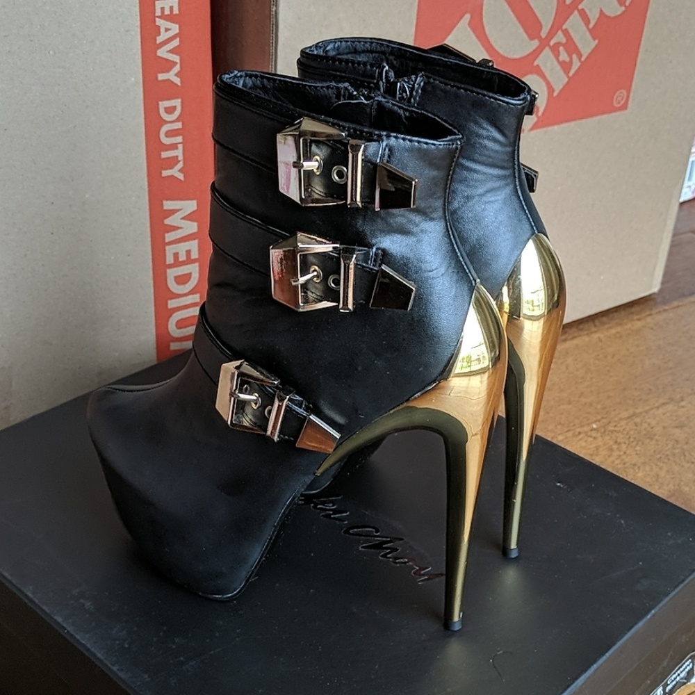 Jennifer Chou chrome booties